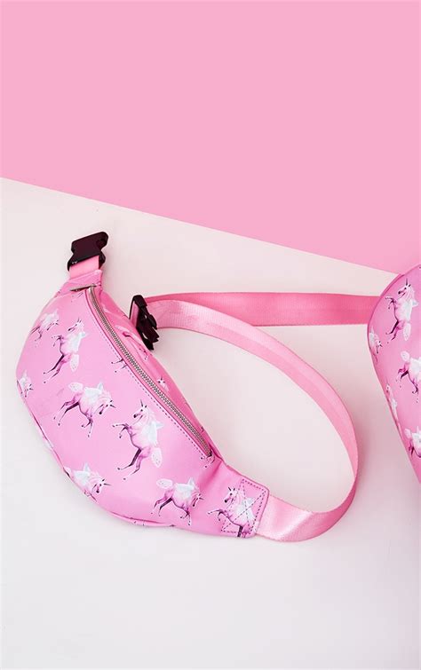 plt pink unicorn bum bag accessories prettylittlething