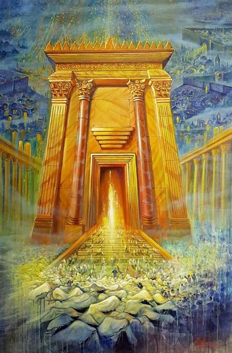 Light Of The Third Jerusalem Temple Abstract Modern Etsy Jerusalem