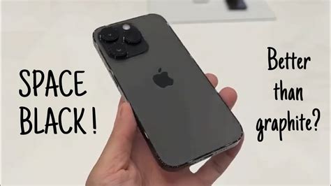 Iphone 14 Pro Space Black Hands On Better Than Graphite Youtube