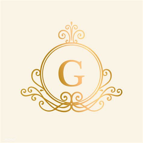 Golden Framed Vintage Logo Vector Free Image By