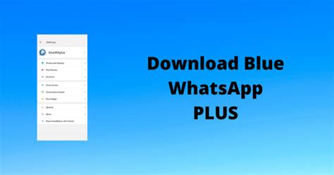 Blue Whatsapp Apk Official V992 Download Antiban
