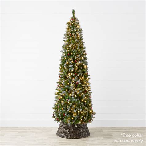 Best Choice Products 6ft Pre Lit Pencil Christmas Tree Pre Decorated