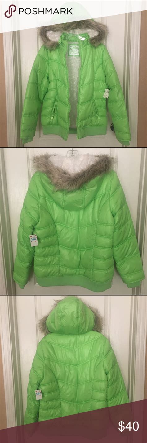 Justice Girls Puffer Jacket Size 20 💚 Nwt Girls Puffer Jacket Girls