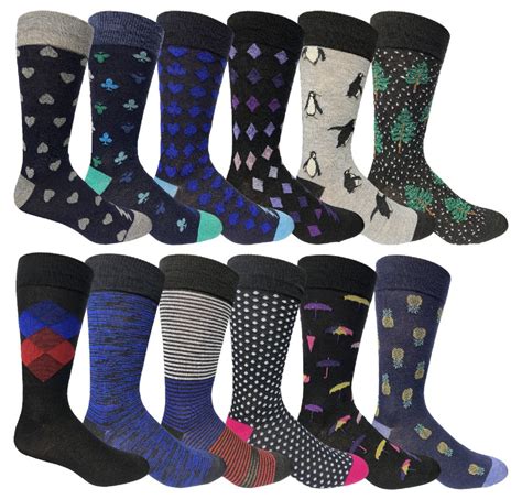 60 Wholesale Yacht And Smith Assorted Design Mens Dress Socks Sock Size