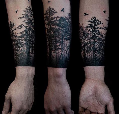 Forearm Redwood Tree Tattoos