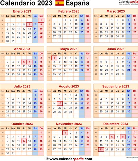 Calendario 2023 Excel Lunes A Domingo