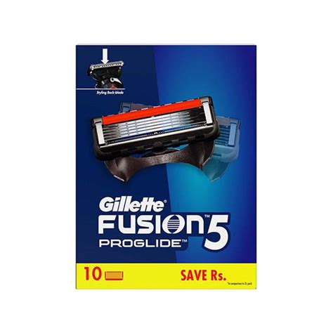 buy gillette fusion proglide blades for men 10 count for perfect shave and perfect beard shape