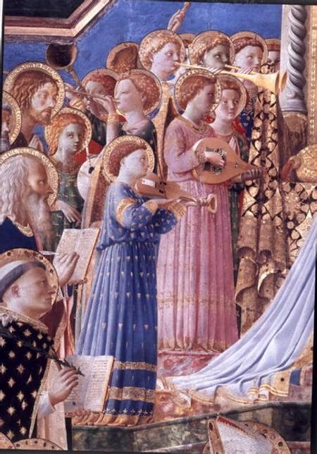 The Coronation Of The Virgin Detail Of Fra Angelico Als Kunstdruck
