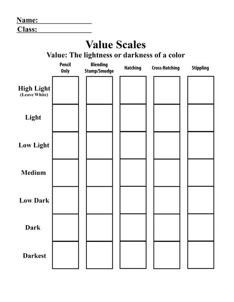 The Smartteacher Resource Value Scale Worksheet Letter Worksheets For