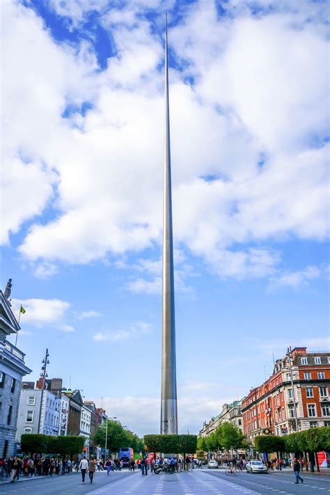 The Spire An Immense Obelisk Sitting On Oconnell Street Ireland