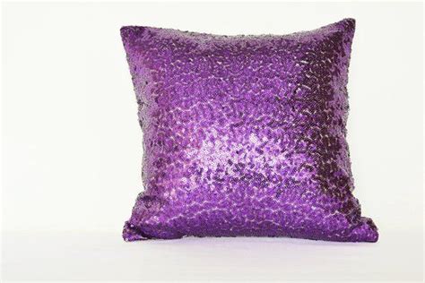 Purple Shiny Sequin Pillow Cover Purple Holiday Decor Purple Throw