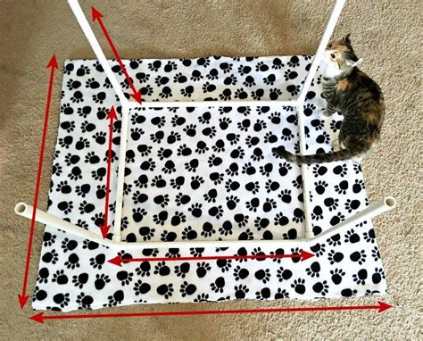 Diy No Sew Cat Hammock Tutorial Mom By The Beach Cat Hammock Cat