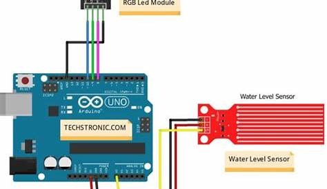 arduino water level sensor schematic