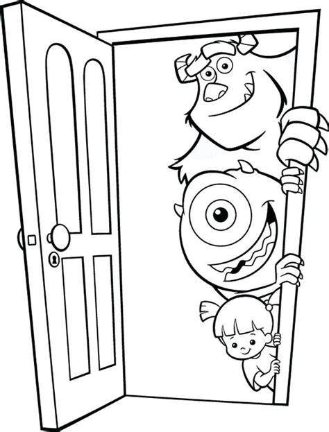 Door Coloring Page At Free Printable Colorings Pages