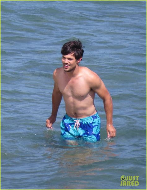 Taylor Lautner Goes Shirtless For Run The Tide Beach Scenes Photo