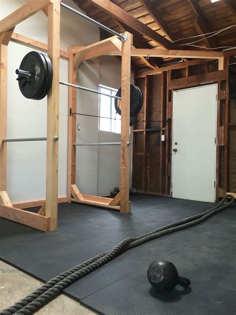 Diy Home Gym Power Rack Built With Lumber 4x4s 2x4s 6x2s And 3 Ft