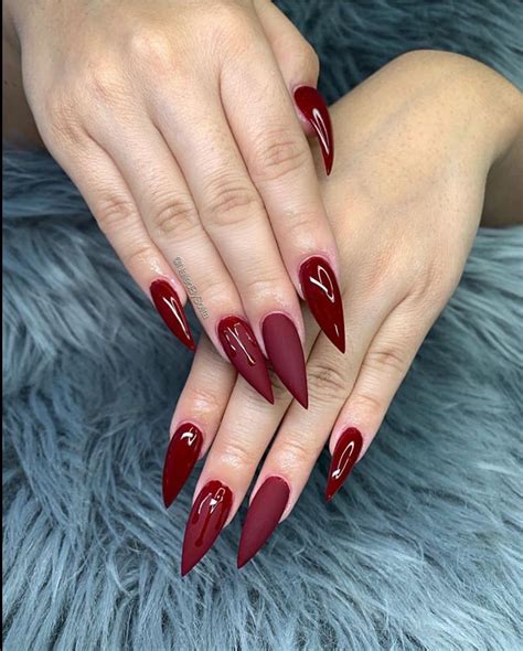 70 dashing maroon nails for fall 2020 the glossychic maroon nails maroon nail designs fall