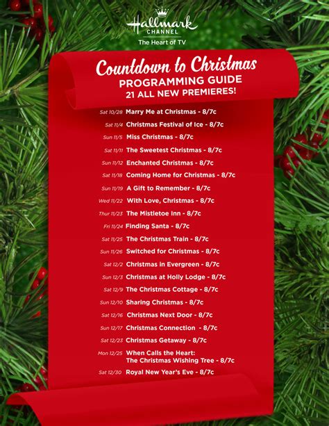 Hallmark Christmas Movies Countdown 2020