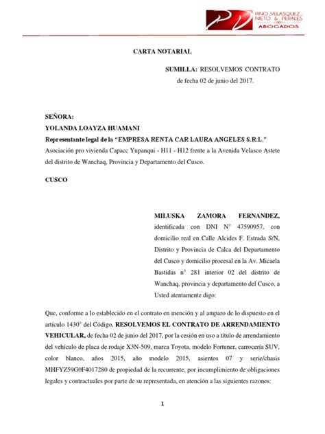 Carta Notarial