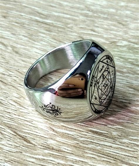 Custom Witchcraft Ring Alchemy Seal Amulet Talisman Etsy