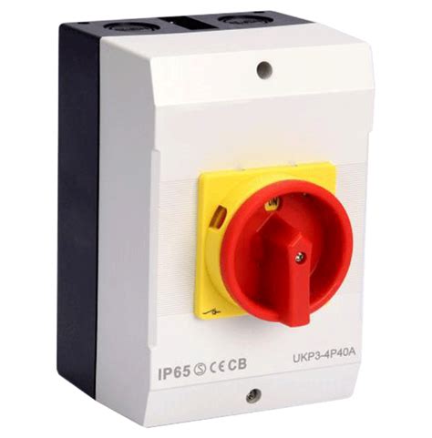 100amp 230 440v Ip65 3pole Surface Mounted Isolating Switch Metal