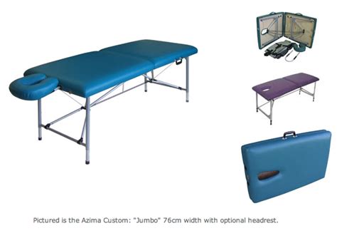 azima professional custom australian built massage table made to order in a range of designs to