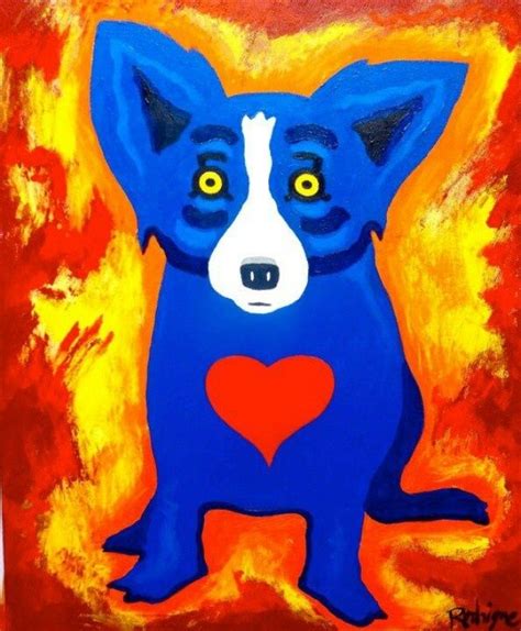 Blue Dog Art Blue Dog Painting