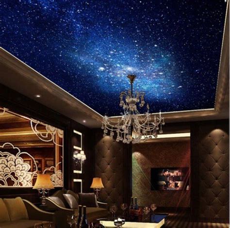 Galaxy Stars 3d Ceiling Night Sky 3d Wallpaper 3d Ceiling Mural