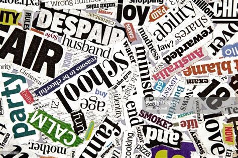 An Abstract Collage Of Newspaper Headlines Newspaper Collage