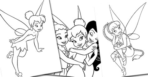 Tinker bell looking over her shoulder. Printable coloring pages of Disney Fairies Tinker Bell ...