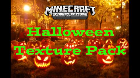 Halloween Texture Pack Mcpe 095 Y 0100 Youtube