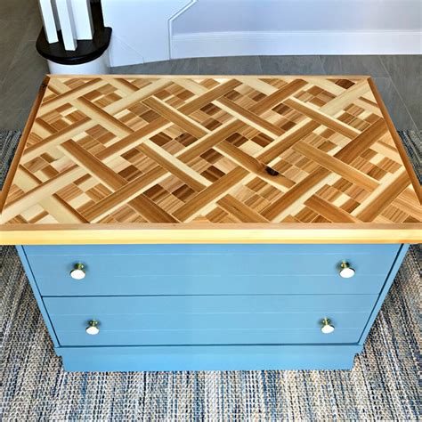 Beautiful Diy Wood Mosaic Table Top Design Steps And Video Abbotts