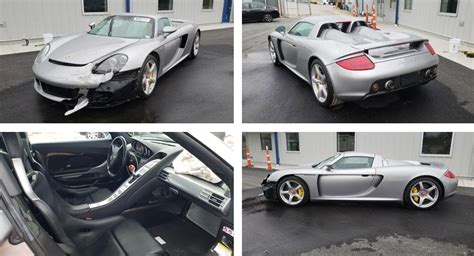 Porsche Carrera Gt With A Cracked Tub Needs Someone To Save It Side Car