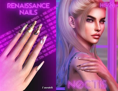 Renaissance Nails Hc20 Murphy X Bradford X Noctis Sims 4 Cc Finds