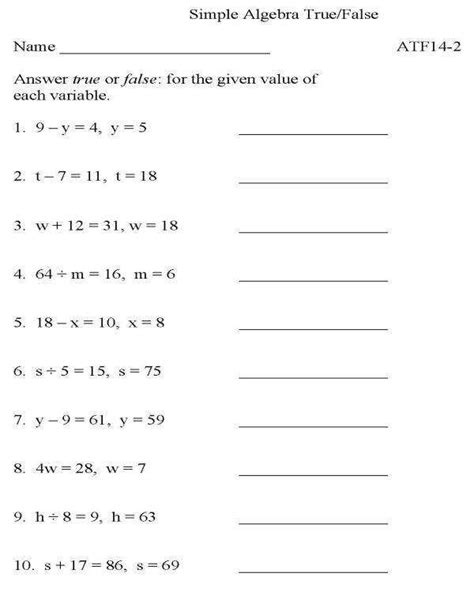 These algebra worksheets are great for any classroom. Free Algebra Worksheets | Homeschooldressage.com