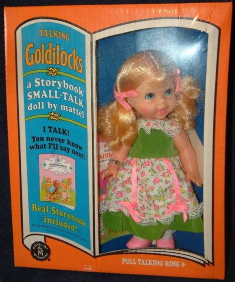 Mattel 1968 Talking Goldilocks Storybook Small Talk Doll Vintage