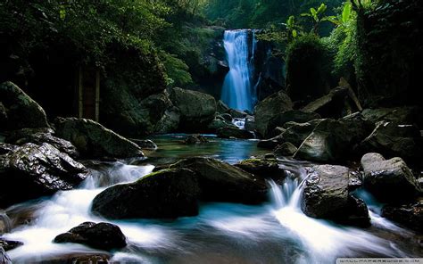Jungle Waterfall World Most Famous Waterfall Landscape Hd Wallpaper
