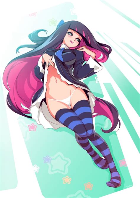 Optionaltypo Stocking Psg Panty And Stocking With Garterbelt Third Party Edit 10s 1girl