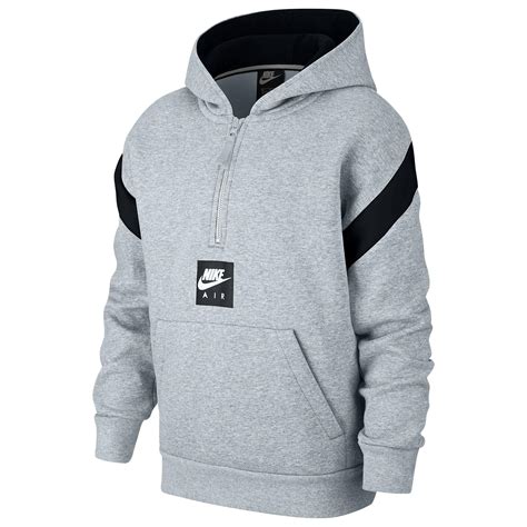 Nike Fleece Air Half Zip Pullover Hoodie In Gray For Men Lyst