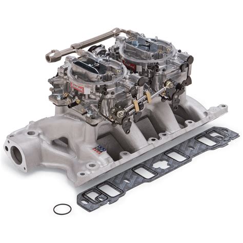 Edelbrock Rpm Dual Quad Intake Manifold And Carburetor Kit Ford Sb 351w