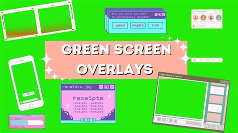 Aesthetic Green Screen Overlays Free To Use Youtube