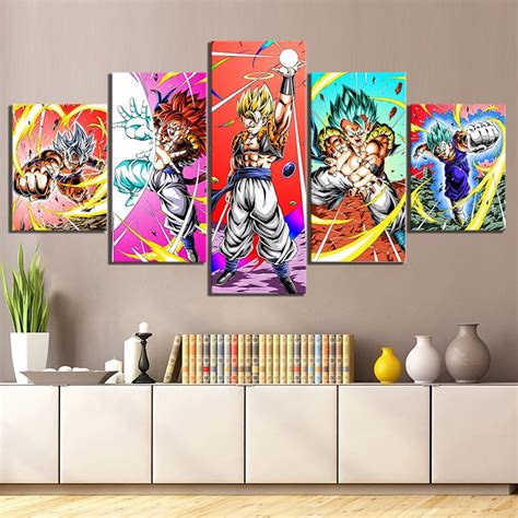 Maybe you would like to learn more about one of these? Waliicorners Home Decor Canvas Painting 5 Piece Dragon Ball Super Broly Poster Anime Wall Art ...