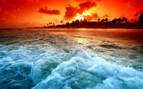 🔥 Free Download Ocean Sunset Wallpapers Waves Ocean Beach 2560x1600