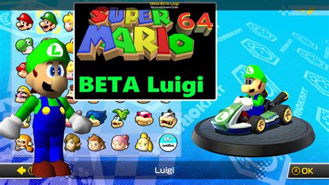 Sm64 Beta Luigi Mario Kart 8 Deluxe Mods