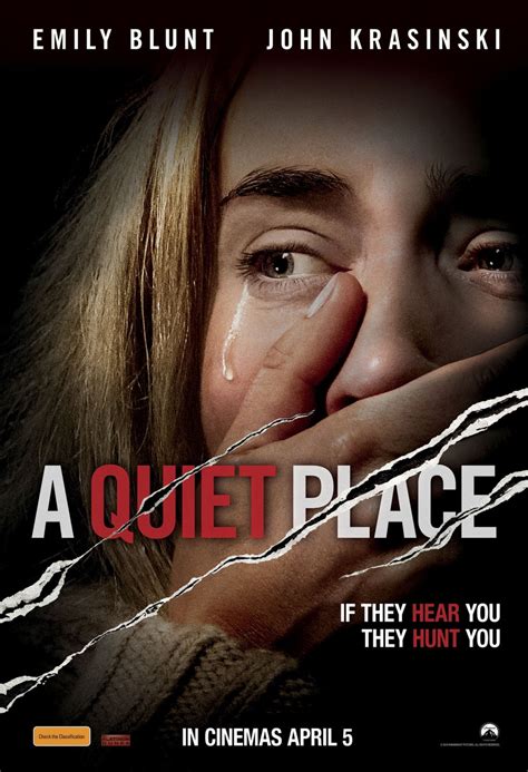 New International Poster For Horror Thriller A Quiet Place Starring