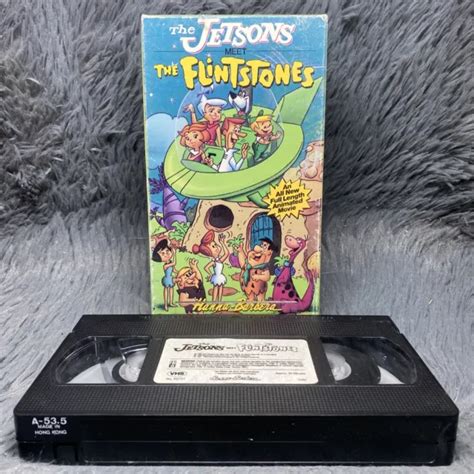 THE JETSONS MEET The Flintstones VHS 1989 Hanna Barbera Classic Cartoon