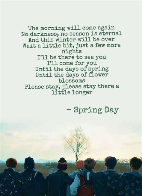 Spring Day Spring Day Day Spring Bts Wallpaper Lyrics Bts Lyrics Quotes Bts Lyric