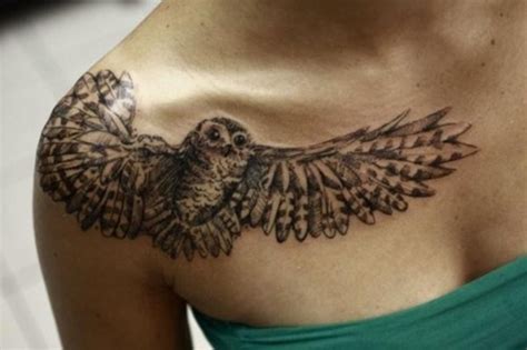 Owl Chest Tattoo Designs Ideas And Meaning Tattoos For You