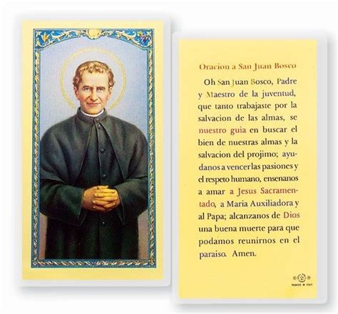 Oracion A San Juan Bosco Divine Mercy T Shop