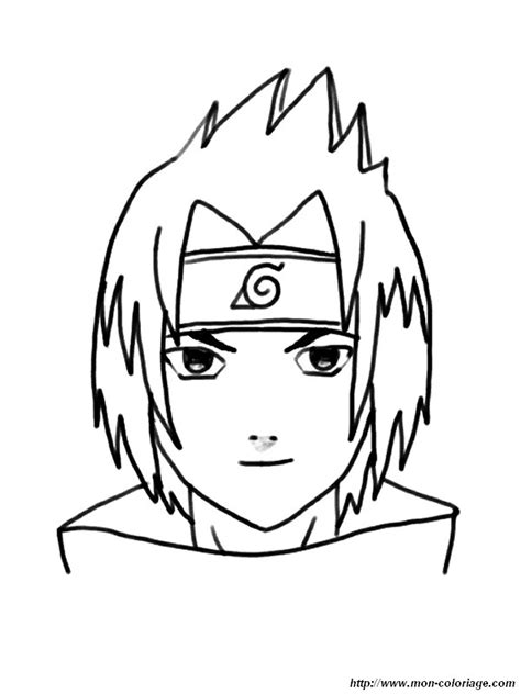 Ausmalbilder Naruto Bild Sasuke